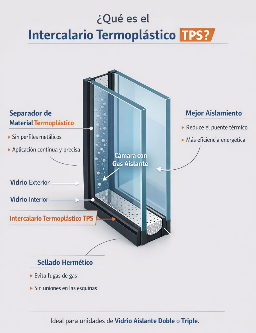 Ventajas intercalario de vidrio en ventanas